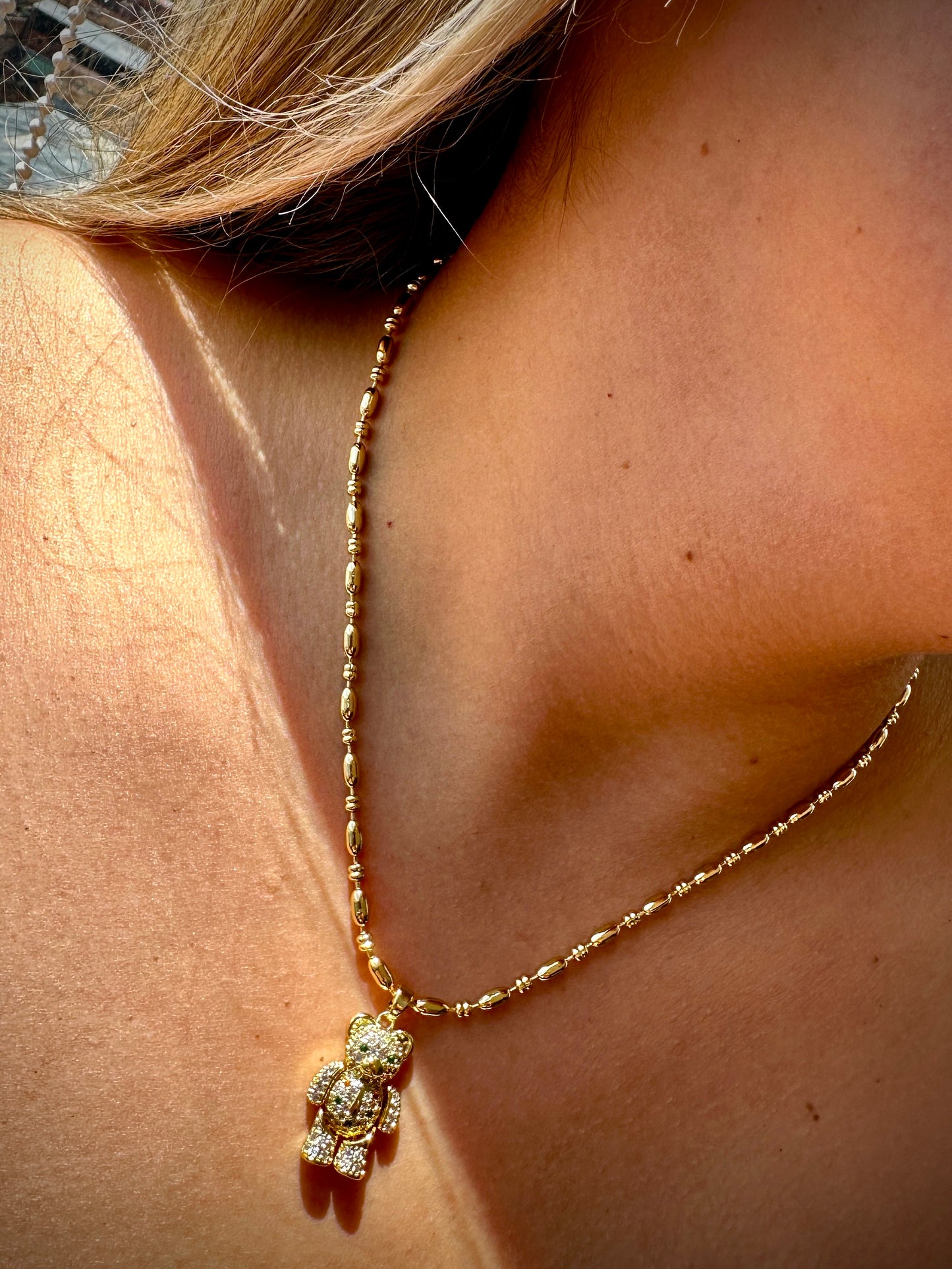 Collar de Oso en Oro Laminado 18K
