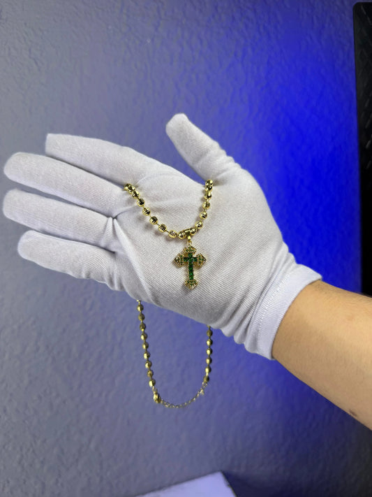SET CADENA Y DIJE PROTECCION ORO LAMINADO 18K