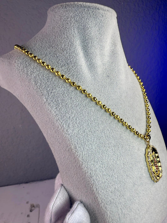 SET CADENA Y DIJE PUREZA ORO LAMINADO 18K