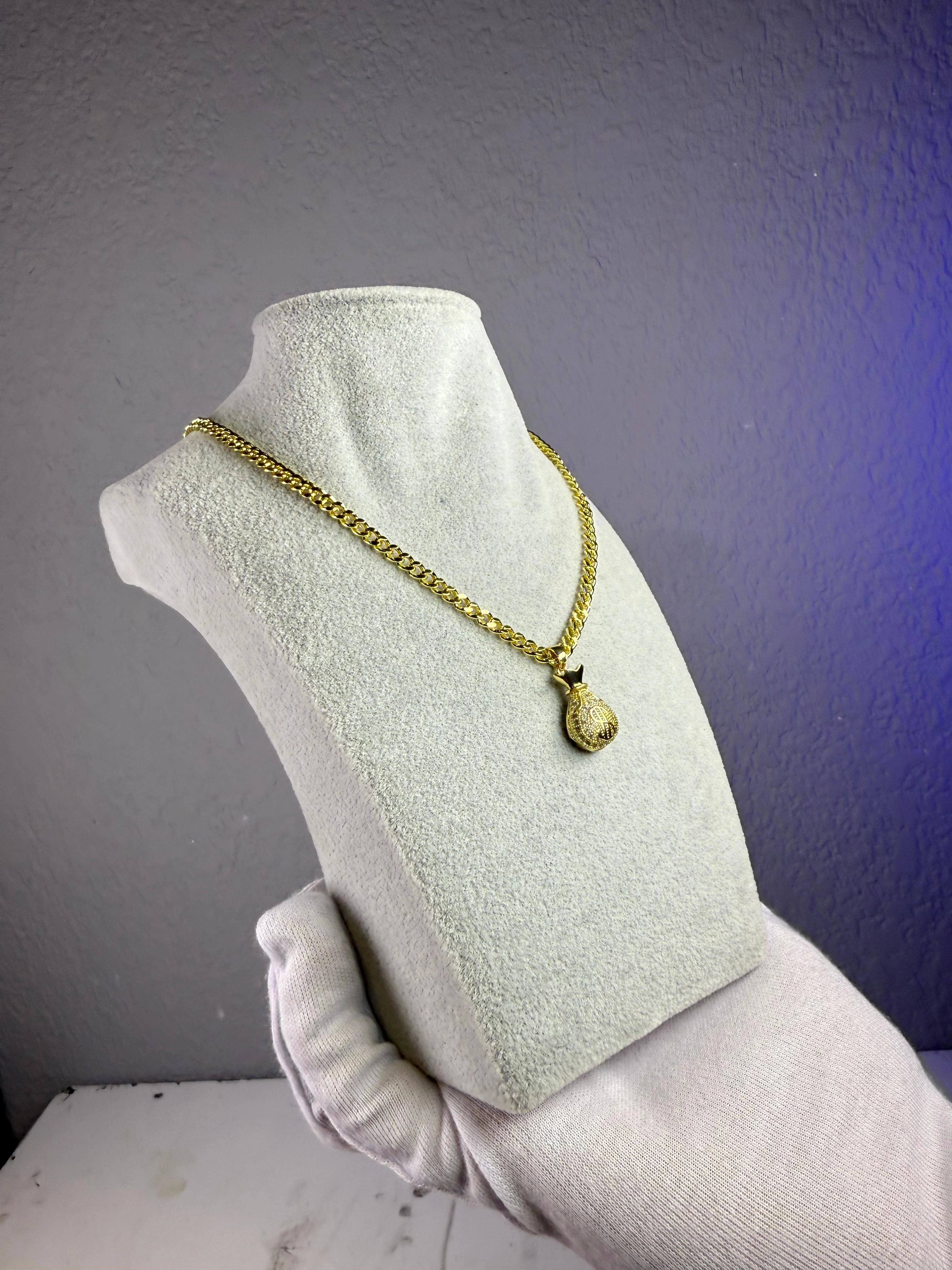 SET CADENA Y DIJE ABUNDANCIA ORO LAMINADO 18K