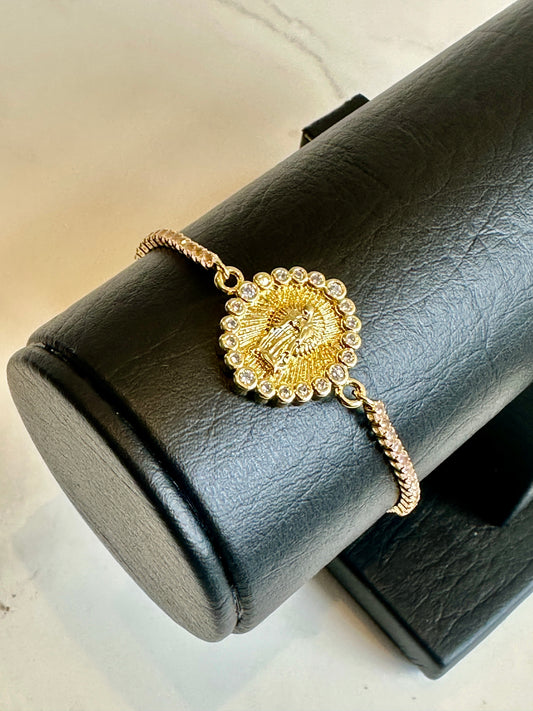 Manilla de la Virgen en Oro Laminado 18K