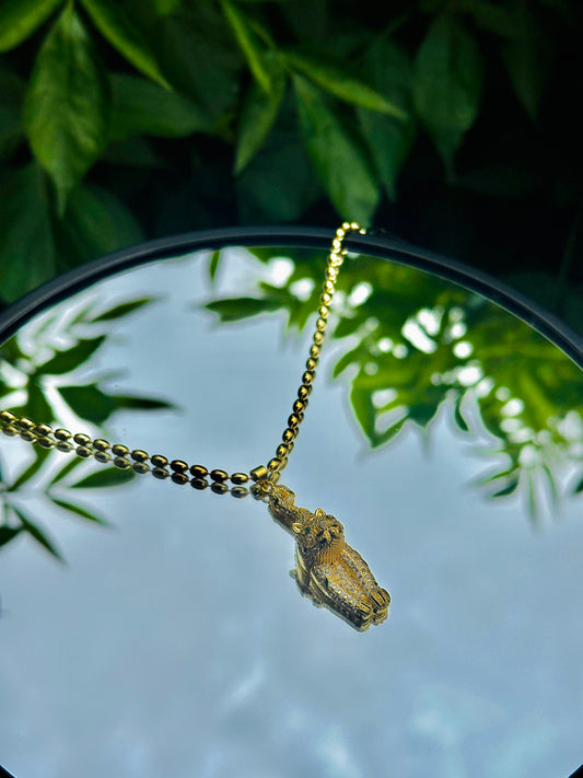 Collar de Tigre en Oro Laminado 18K