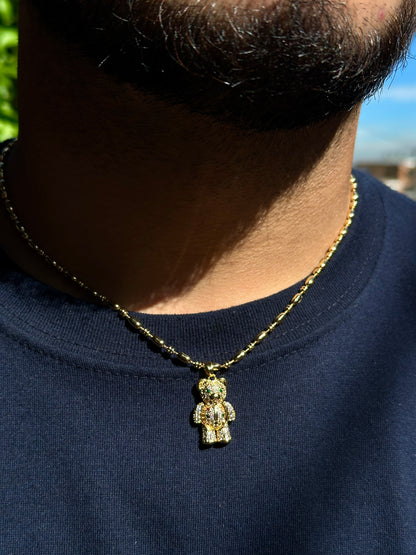 Collar de Oso en Oro Laminado 18K
