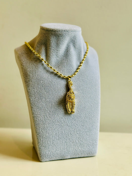 Collar de Tigre en Oro Laminado 18K